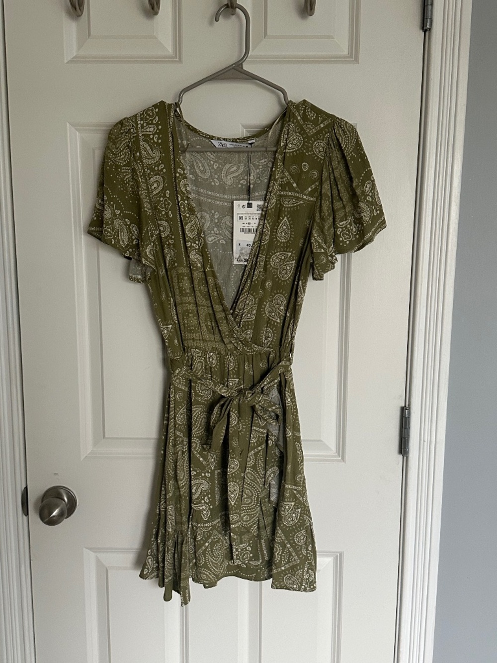 NWOT Zara Green Mini Dress